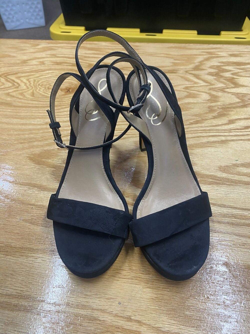 Sam Edelman Orchid Pumps Women's Size 7 Black Suede Preppy Stiletto Heels S60